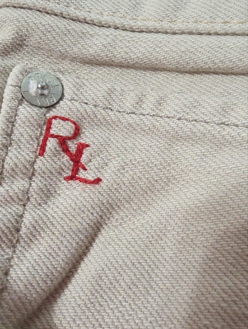 Polo by Ralph Lauren Off-White Men's Slim Straight Jeans - Picture 7 of 7